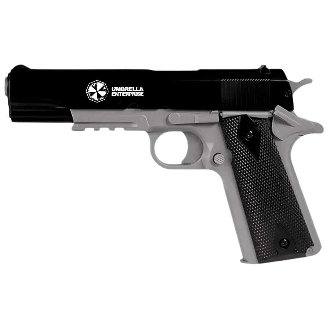 Pistola Softair a Molla 1911 A1 (0.5 Joule), Replica Full Metal, KIT con BB 6mm, Colore Nero