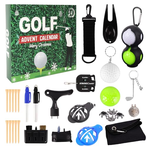 Calendrier de l'Avent de Golf 2025 avec 24 accessoires pour homme