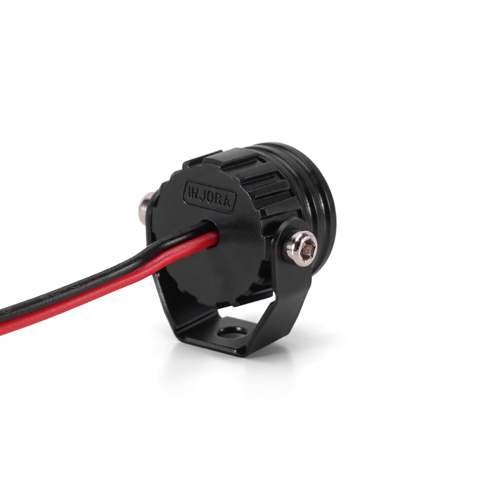 Kit De Luces LED Redondas INJORA Para RC Crawlers TRX4M Y SCX24, Con Controlador De 3 Modos Y Soporte Metálico Ajustable