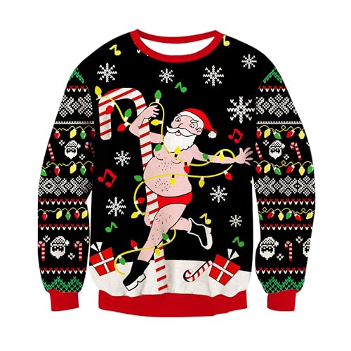 Belovecol Ugly Christmas Sweaters Weihnachtspullover Damen Herren Der...