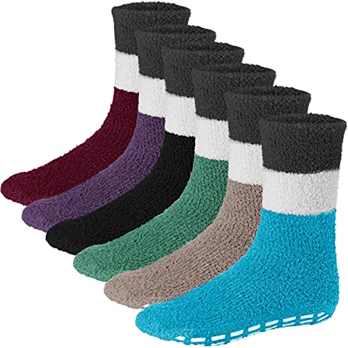 6 Pairs Mens Fuzzy Socks Grip Socks Microfiber Plush Sleeping Socks Soft Anti-Skid Solid Debra Weitzner 6 Pairs Mens Fuzzy Socks Grip Socks Microfiber Plush Sleeping Socks Soft Anti-Skid Solid Debra Weitzner