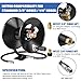 MEKOH Pressure Washer Hose Reel 50ftx3/8” / 65ftx1/4”, 4000PSI Heavy Duty Power Washer Hose Reel with M22-14 Fitting, Hand Crank Metal Reel with Wall/Trailer/Van Mount, Manual Hose Reel for Water