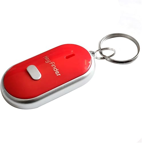 FUELEGO Buscador de llaves KeyTag Luz LED Control remoto de sonido buscador de artículos perdidos con llaveros Dispositivo localizador anti-pérdida