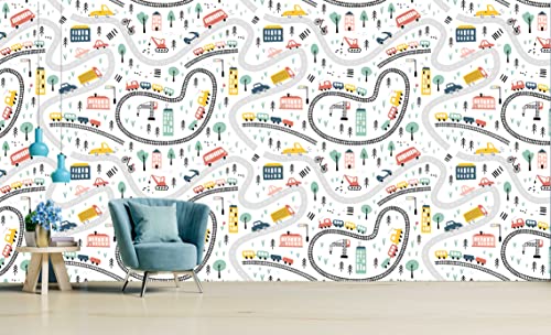 Image of CABANA HOMES (45cm x 125cm, 3 Rolls (18 sq. ft) Wallpaper for Kids Room Self Adhesive,Wall Stickers,Baby Room,Wardrobe,Furniture
