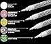 Kassa 4-Pack Fine Tip White Chalk Markers | Includes 2 3mm Reversible Bullet, Chisel Tips | Works on Chalkboard, Blackboard, Windows & Mirrors | Erasable & Dust-Free | Ideal Use at Home, School & More