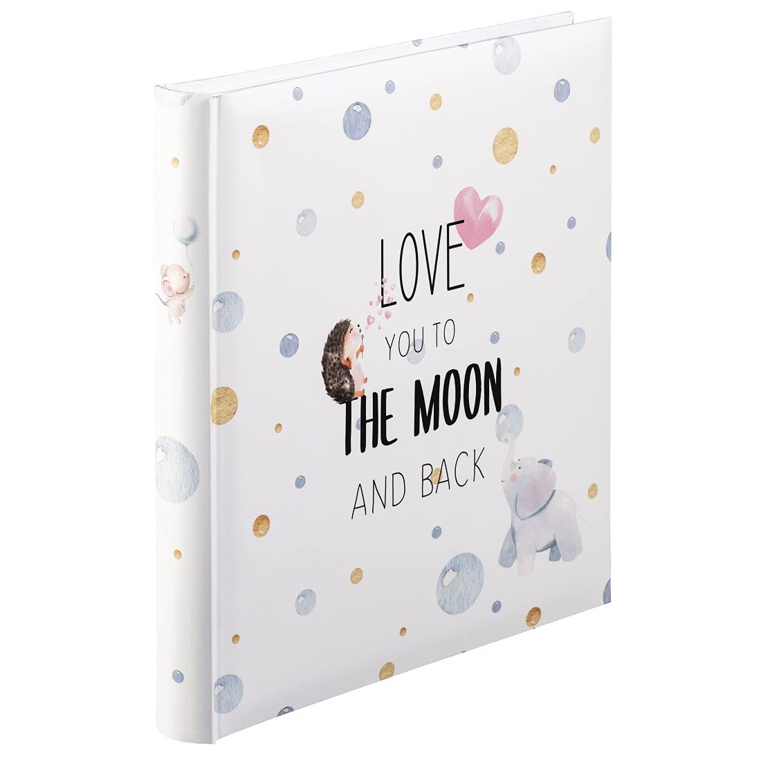 Hama Album dla niemowląt "To The Moon" (album fotograficzny dla niemowląt z 60 stronami dla dziewcząt i chłopców, fotoksiążka dla dzieci na ok. 300 zdjęć, album fotograficzny do samodzielnego