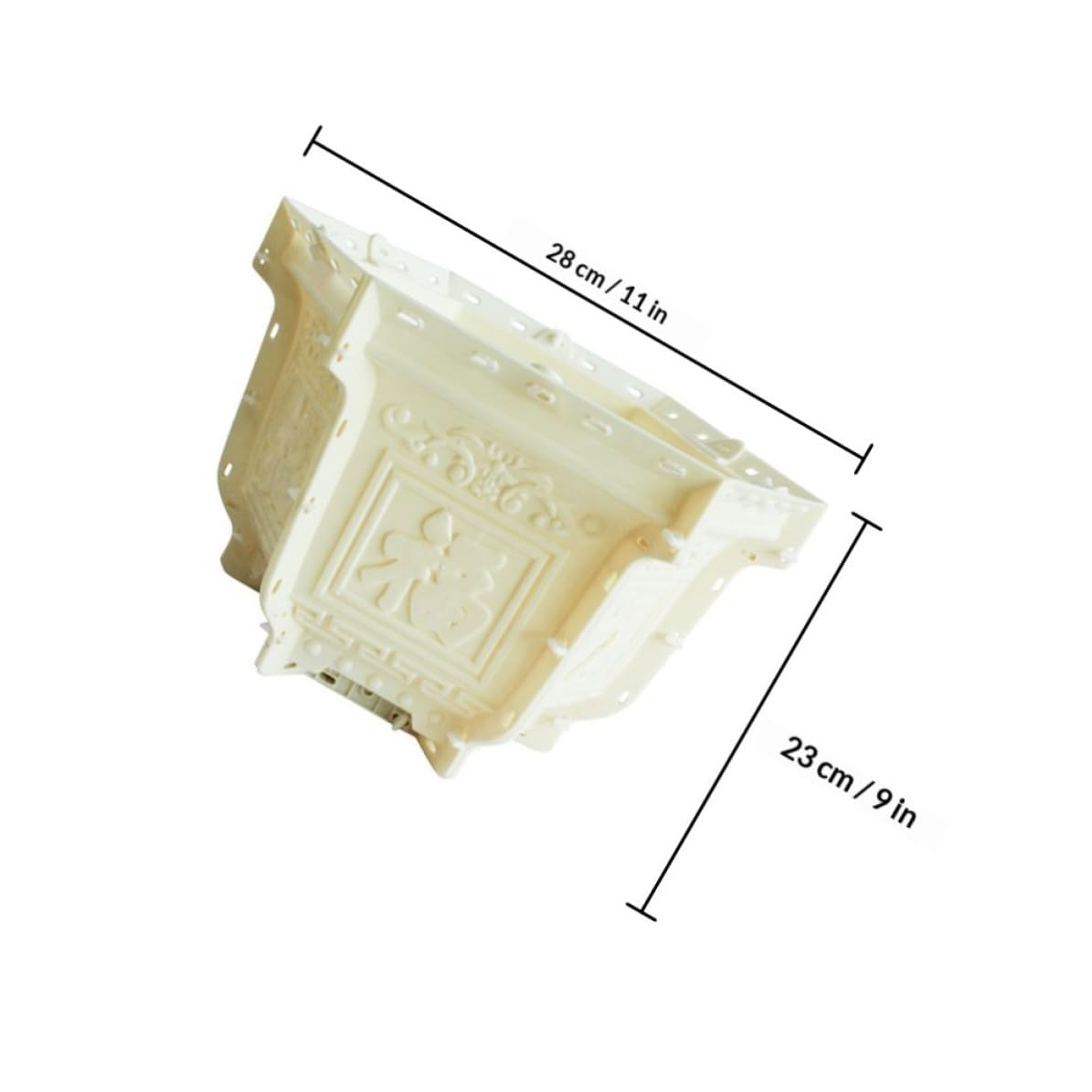 VANZACK Blumentopf Form aus Kunststoff Selbstgemacht Blumentopfform für Bastelarbeiten Beige Verschleißfest für Zement und Beton Blumentöpfe Sechseckige Form für Zufällige Zufällige Farbe