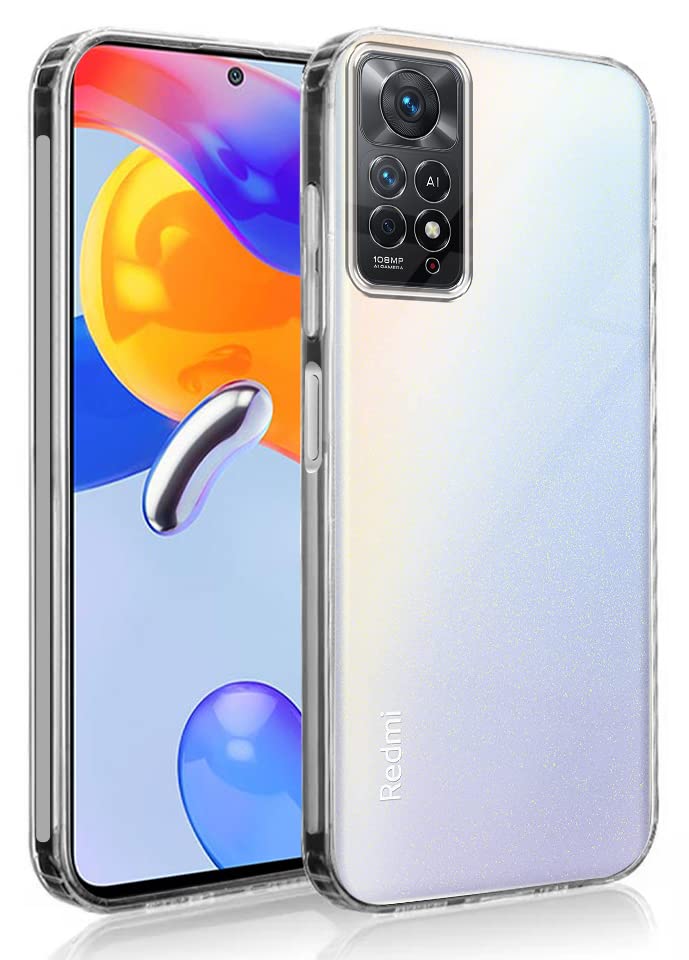 Jkobi Back Cover Case for Xiaomi Redmi Note 11 Pro |11 Pro 5G |11 Pro Plus 5G (Silicone Clear | Camera Protection | Soft and Flexible for Charger and Headphone sockets | Shockproof | Transparent) (B0BHMXWVYY) Amazon Price History, Amazon Price Tracker