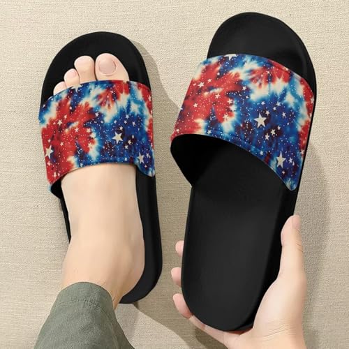 Image of Footwear for Mens Open Toe Athletic Sandals Anti-Slip Sole Slide Sandals Pillow House Flat Shoes Comfortable Slip On Slippers for Indoor & Outdoor