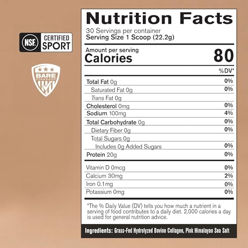 BARE PERFORMANCE NUTRITION, BPN Collagen Protein, Grass-Fed Bovine Collagen Peptides, Unflavored - Image 3