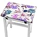DOTBUY Gruba poduszka na krzesło, 2,5 cm, kwadratowa, poduszki na krzesło, taboret do jadalni, poduszki do siedzenia, antypoślizgowa mata do domu, szkoły, na krzesło, stołek, do wewnątrz, na zewnątrz, kwiaty wiśni, 36 x 38 cm
