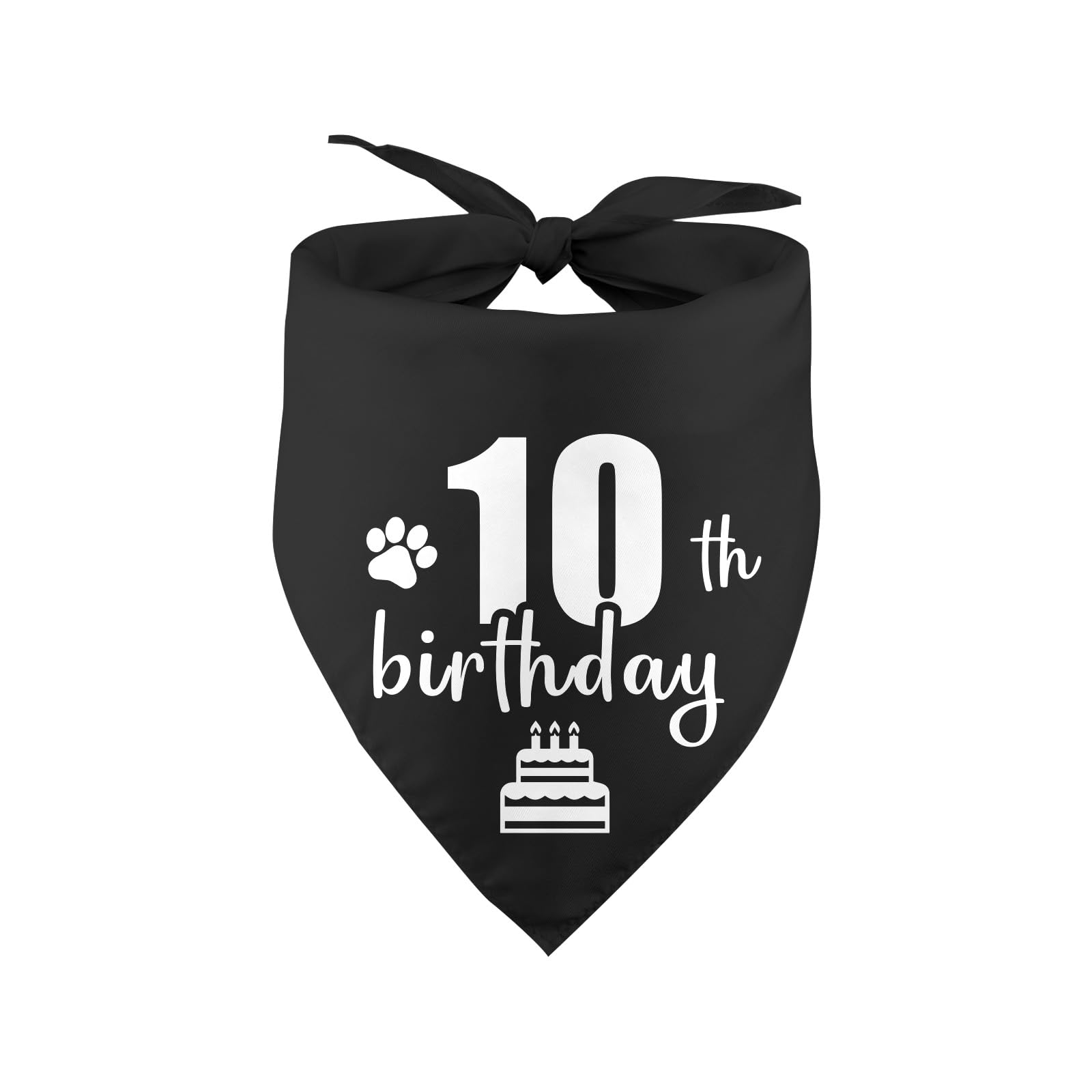 Dog 10th Birthday Bandana Puppy 10th Birthday Bandana Boy Girl Dogs Birthday Photo Prop Pet Scarf Pet Accessories for Dog Lover
