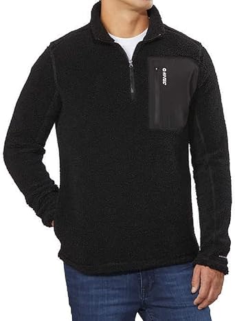 HI-TEC Mens 14 Zip Pullover XL, Black