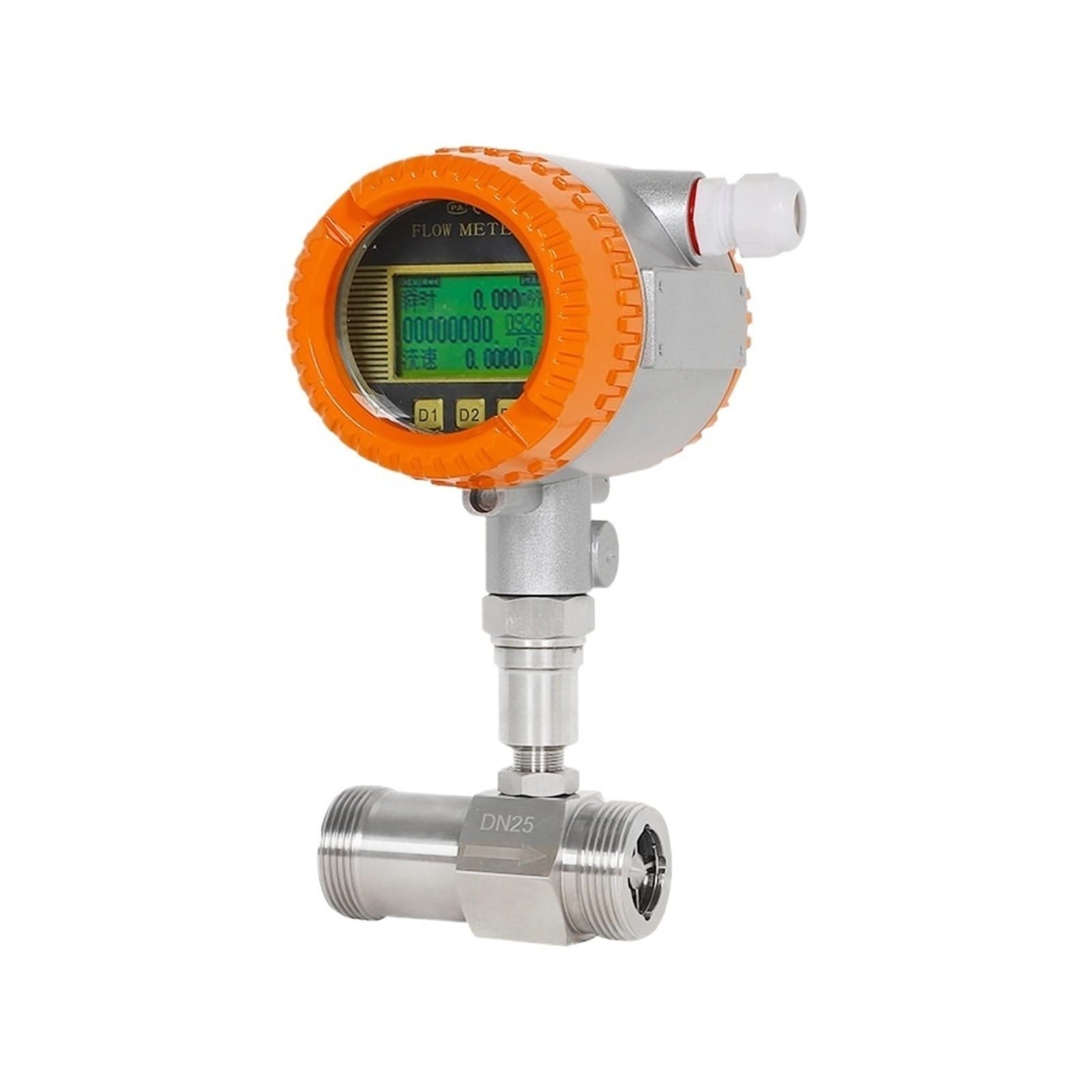 TBZOQAID Liquid Flow Meter Electronic Digital Display Water Sensor(DN25 external thread)