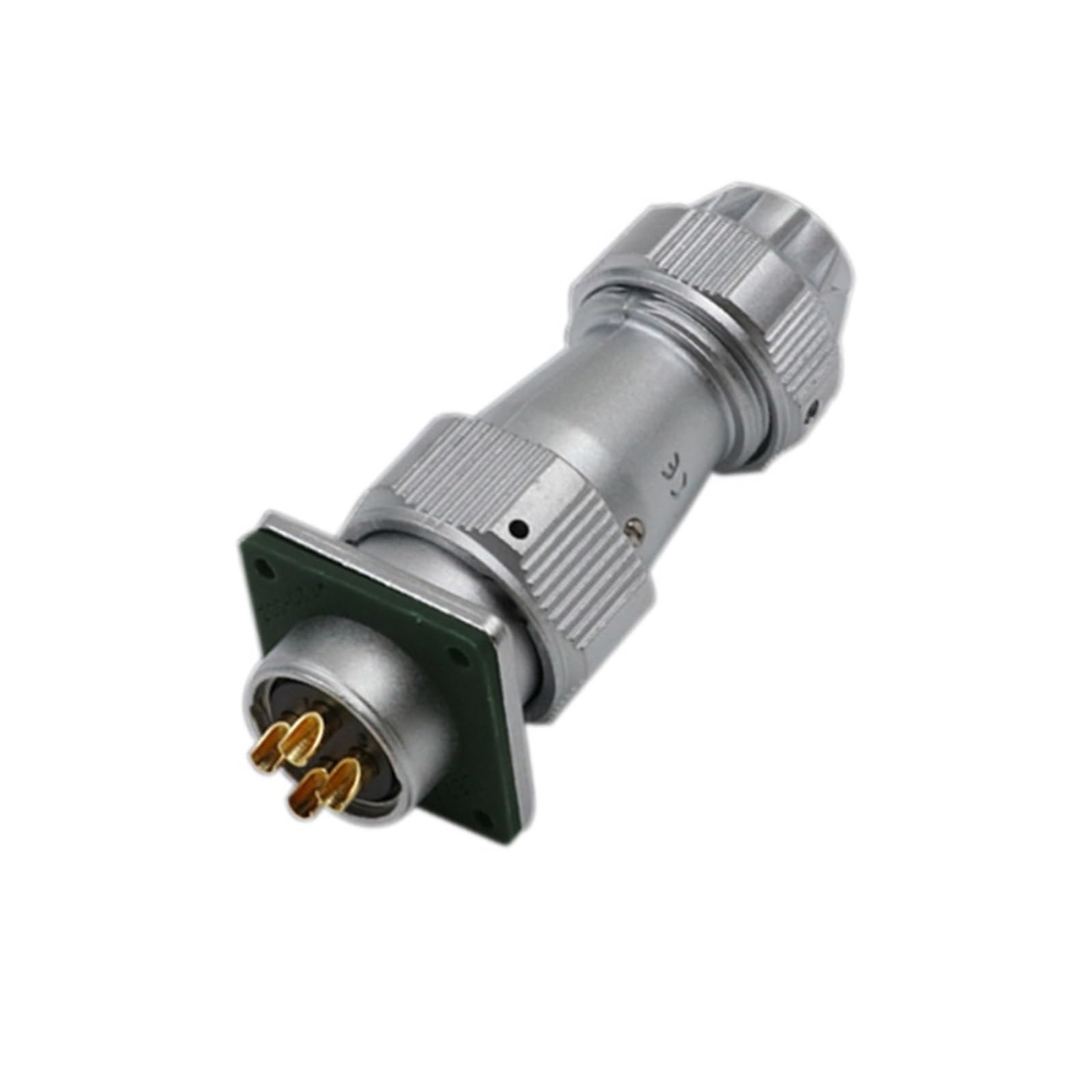 Złącze lotnicze WY16, kwadratowa wtyczka 3-pinowa, tylna nakrętka Z, łącznik ZM Clamp, TE-przemysłowe złącze (Rearnutsocket2core)