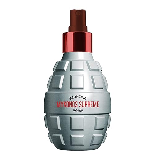 Eda Taspinar Mykonos Supreme Bronzing Bomb - Aceite bronceador en aerosol | Loción bronceadora mediterránea oscura acelerada | Aroma exótico sin SPF