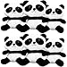 6 Stücke Mini Panda Plüschtier 4 Zoll Stofftiere Weiche Winzige Panda Puppe Hängende Anhänger Ornament für DIY Schlüsselbund Geburtstag Weihnachten Chinesisches Andenken (Stehender Stil)