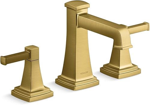 Kohler 27399-4K-2MB 27399-42MB RIFF Grifo para lavabo de baño, 1.0 GPM, latón cepillado vibrante