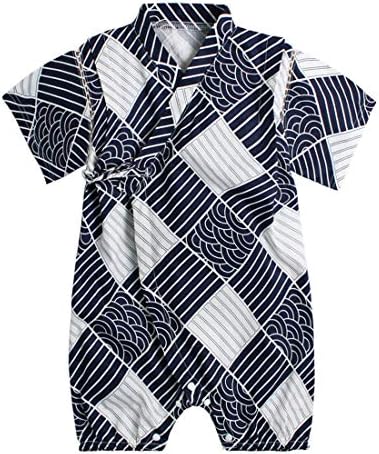 Baby Japanese Kimono Robe Cotton Infant Comfy Loose Romper