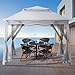 SAILARY Patio Gazebo Outdoor Pop Up Gazebo with Curtains and Shelter for Patio, Party & Backyard (Grey, 11x11)