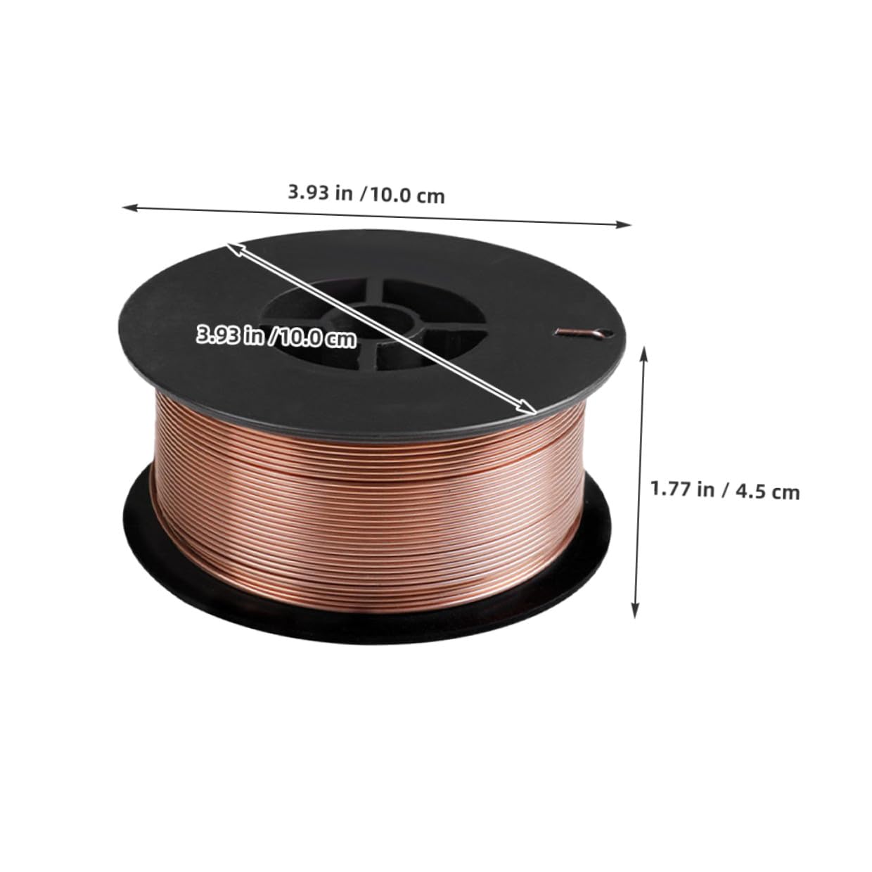 UKCOCO Rollo de Alambre de Soldadura de Acero al Carbono Er70s-6, Núcleo Sólido de 1,2 Mm, 1 Kg, sin Gas, para Soldadura Industrial, Reparaciones Eléctricas y Construcción