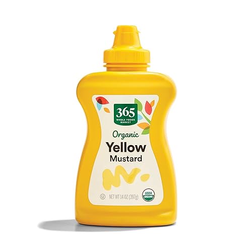365 by Whole Foods Market Amarillo mostaza orgánico 14 onzas 365 by Whole Foods Market Amarillo mostaza orgánico 14 onzas