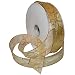 Morex Ribbon 7416.40/50-634 Swirl French Wired Sheer Ribbon, 1-1/2-Inch by 50-Yard Spool, Gold