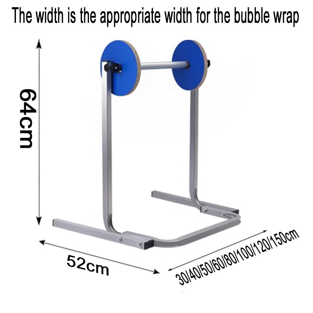 Distributeur de Film à Bulles sur Pied - Support Manuel pour Rouleaux de Film étirable, idéal pour l'emballage, Le déménagement et l'expédition - Plusieurs Tailles Disponibles (50 cm) - Emba