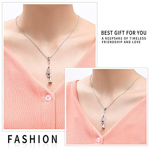 Unique Trumpet Cremation Pendant Ashes Urn for Pet/Human Keepsake Necklace3