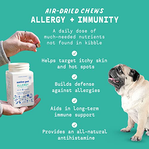 Native Pet Dog Allergy Chews – Natural Dog Skin Allergies Treatment – Anti Itch for Dogs Allergy Relief – Itch Relief… - Image 3