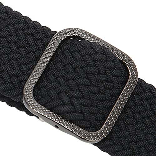 Surebuy Pulseira de relógio com laço solo, alça para relógio confortável ajustável fivela elástica p