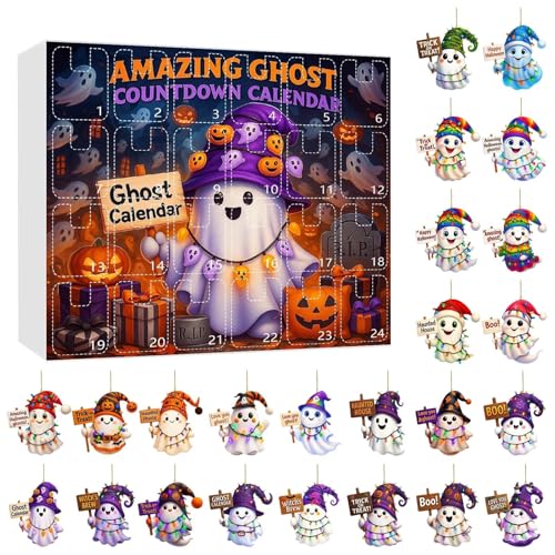 Calendrier Halloween 24 jours pour décoration murale de fête
