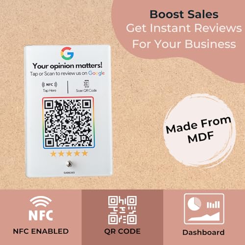 Wooden (White Printed) Review NFC Standee by tinydabba - 3