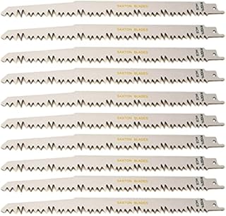 10x Saxton 240mm Reciprocating Sabre Saw Wood Blades R1021L fits Bosch, Dewalt Makita