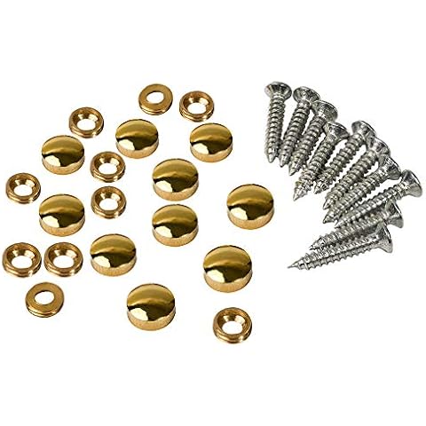 Metany 10PCS Brass Mirror Screws 10mm Decorative Caps Cover Nails Sign Holder Advertising Nails Cap Fasteners Hardware Polished Shiny Gold for mirrors,tea tables, wardrobes or glass furniture Cover