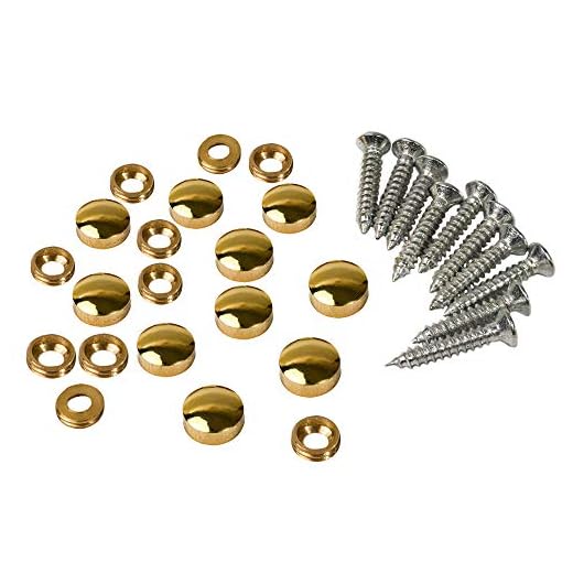 Metany 10PCS Brass Mirror Screws 10mm Decorative Caps Cover Nails Sign Holder Advertising Nails Cap Fasteners Hardware Polished Shiny Gold for Mirrors,Tea Tables, wardrobes or Glass Furniture