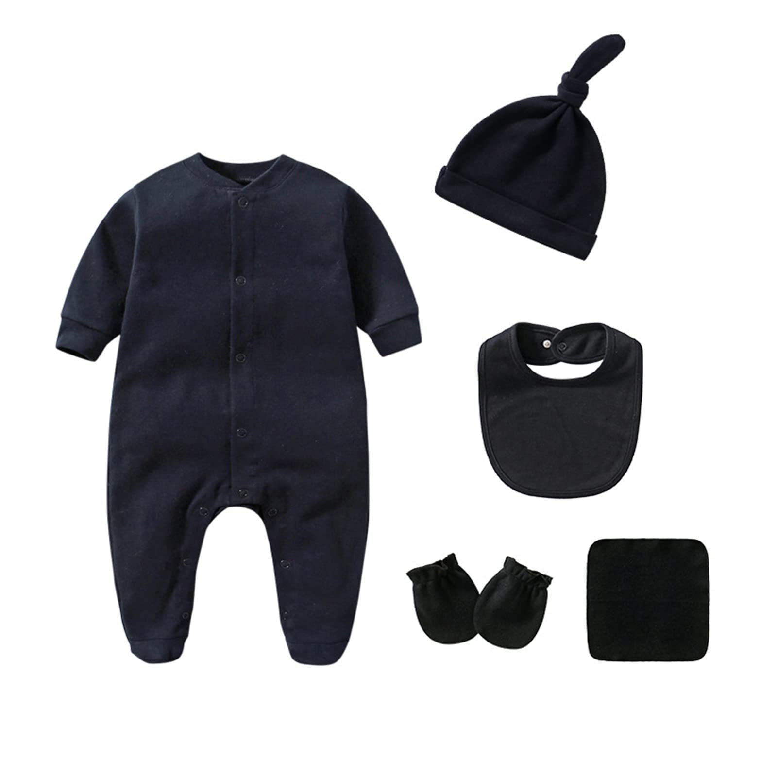 Baby Unisex Baby Cotton Layette Set Gift for Baby Boys Girls Accessories Set Newborn Essentials 0-12 Months