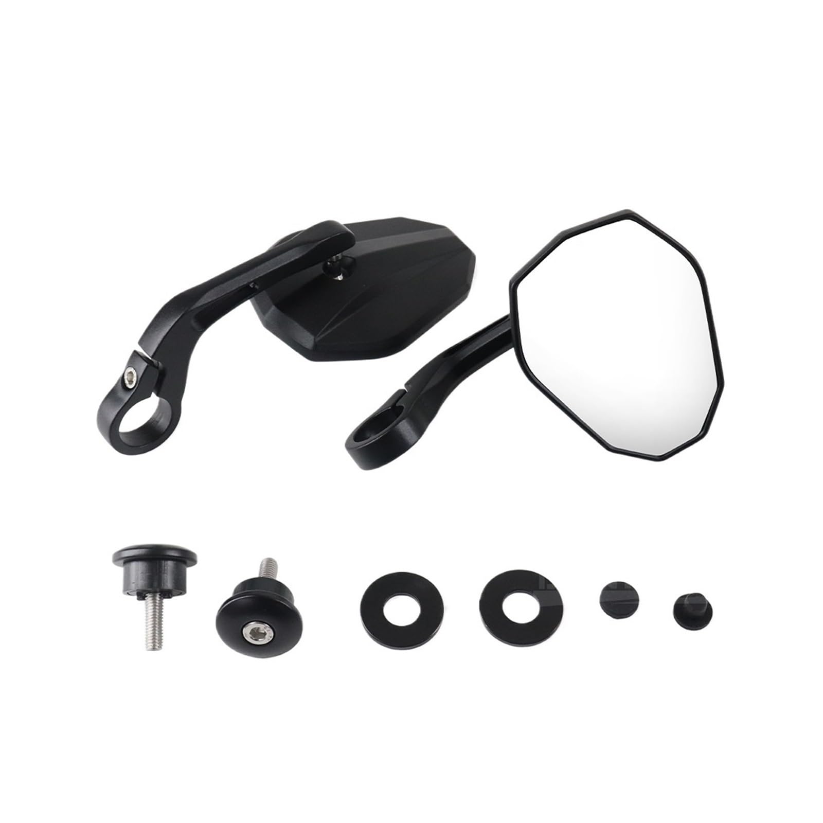 Moto Lusterko końcówkowe kierownicy Motocyklowa k Pasuje Do Yamaha MT-09 SP MT-09 FZ 09 2023 2025 Rączka Motocyklowa Koniec Kierownicy Lusterko Wsteczne Kierownica Lusterka