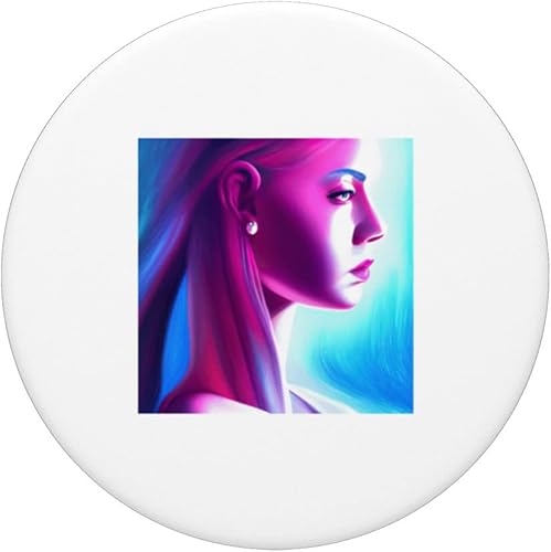 Miniatura 3 de Retrowave Synthwave 80s Design For The Eighties Music Lovers PopSockets Swappable PopGrip