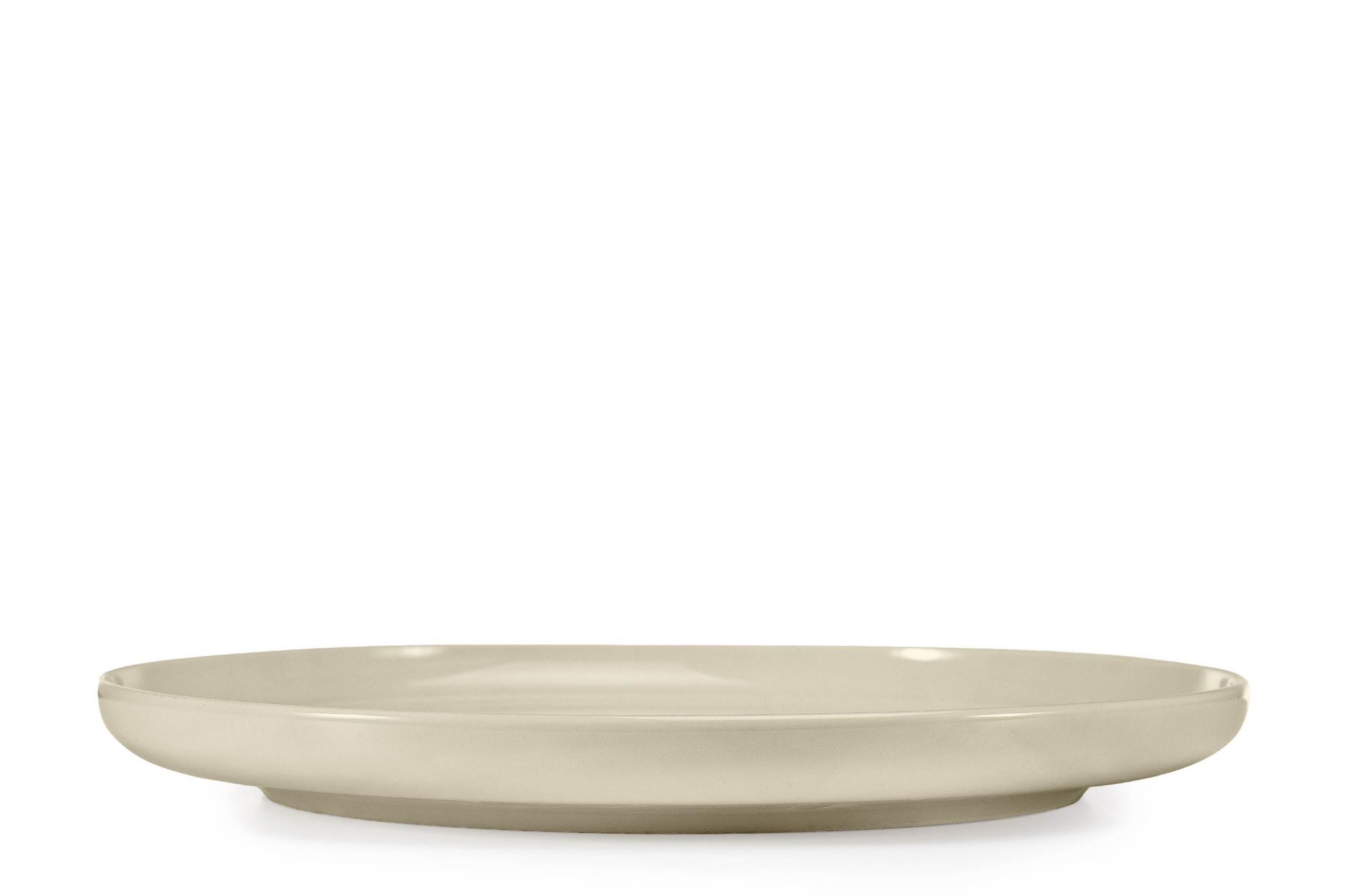 Konsimo. Speiseteller Set für 6 Personen - VICTO Tellerset aus Keramik - Teller Set 6er - Spülmaschinen - Mikrowellengeeignet - Moderne Großer Essteller - 27 cm - Beige