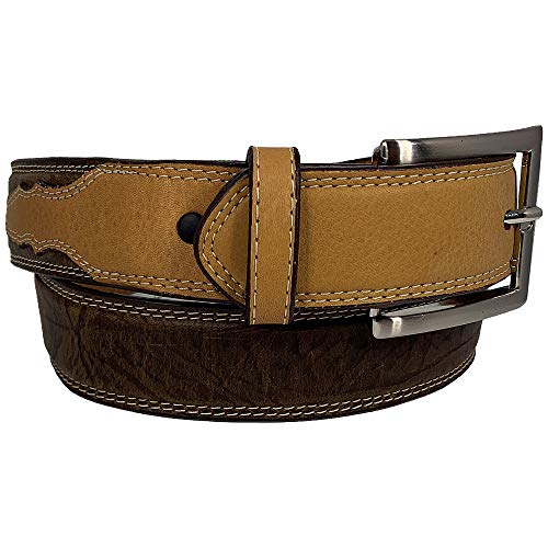 Western Fashion Twisted X Textured Leather Belt