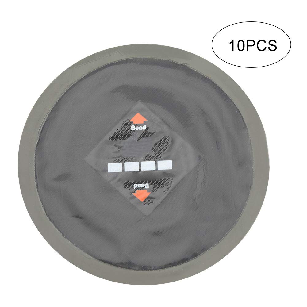 Cocoarm 10 Piezas de Neumáticos para Automóviles Reparación de Pinchazos de Goma Mochilas Frías sin Tubo, Kit de Parche de Neumáticos Universales de con Operación Profesional Fácil,