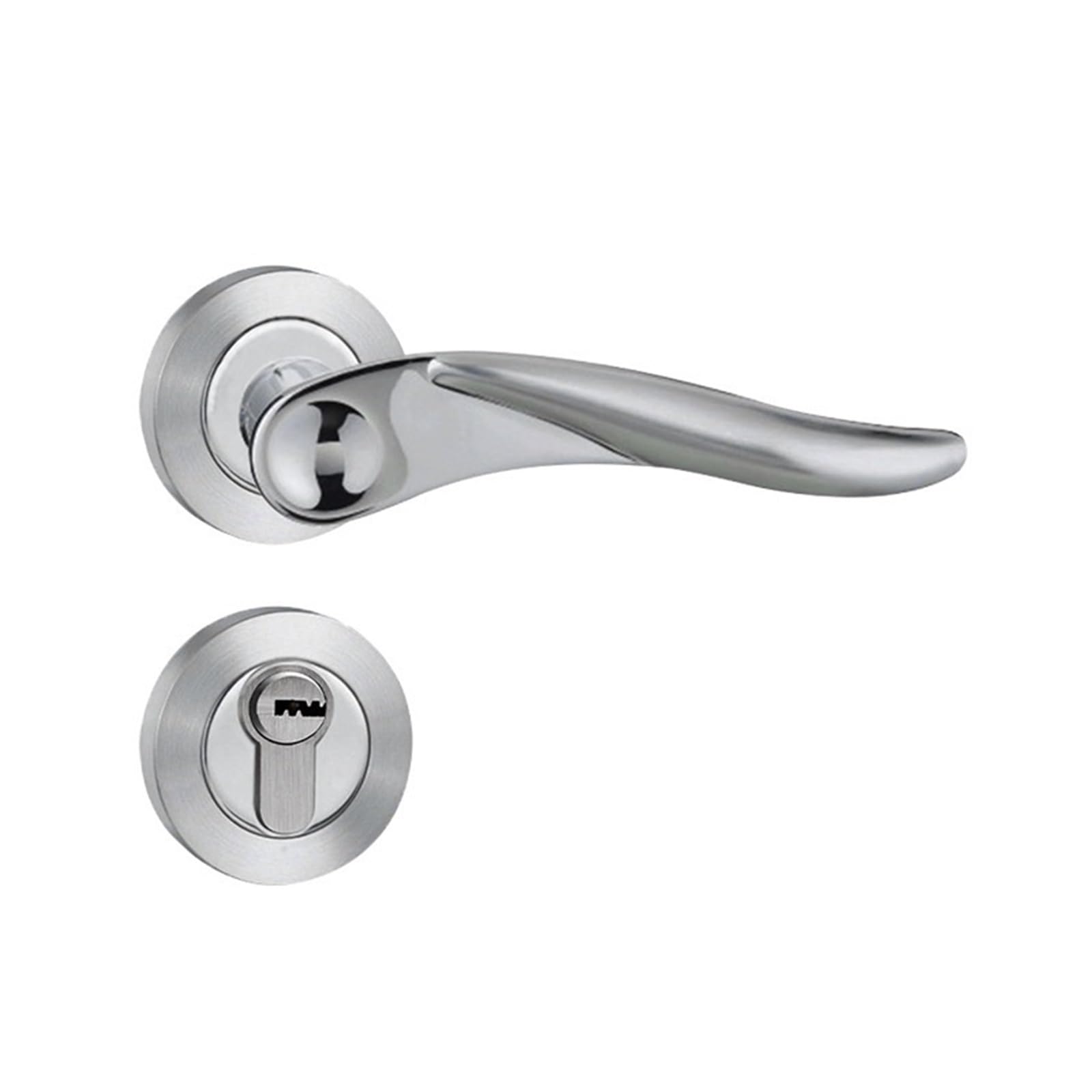 Vlalamno One Color Stainless Steel Split Lock Lever Handle Office 304 Square Cover