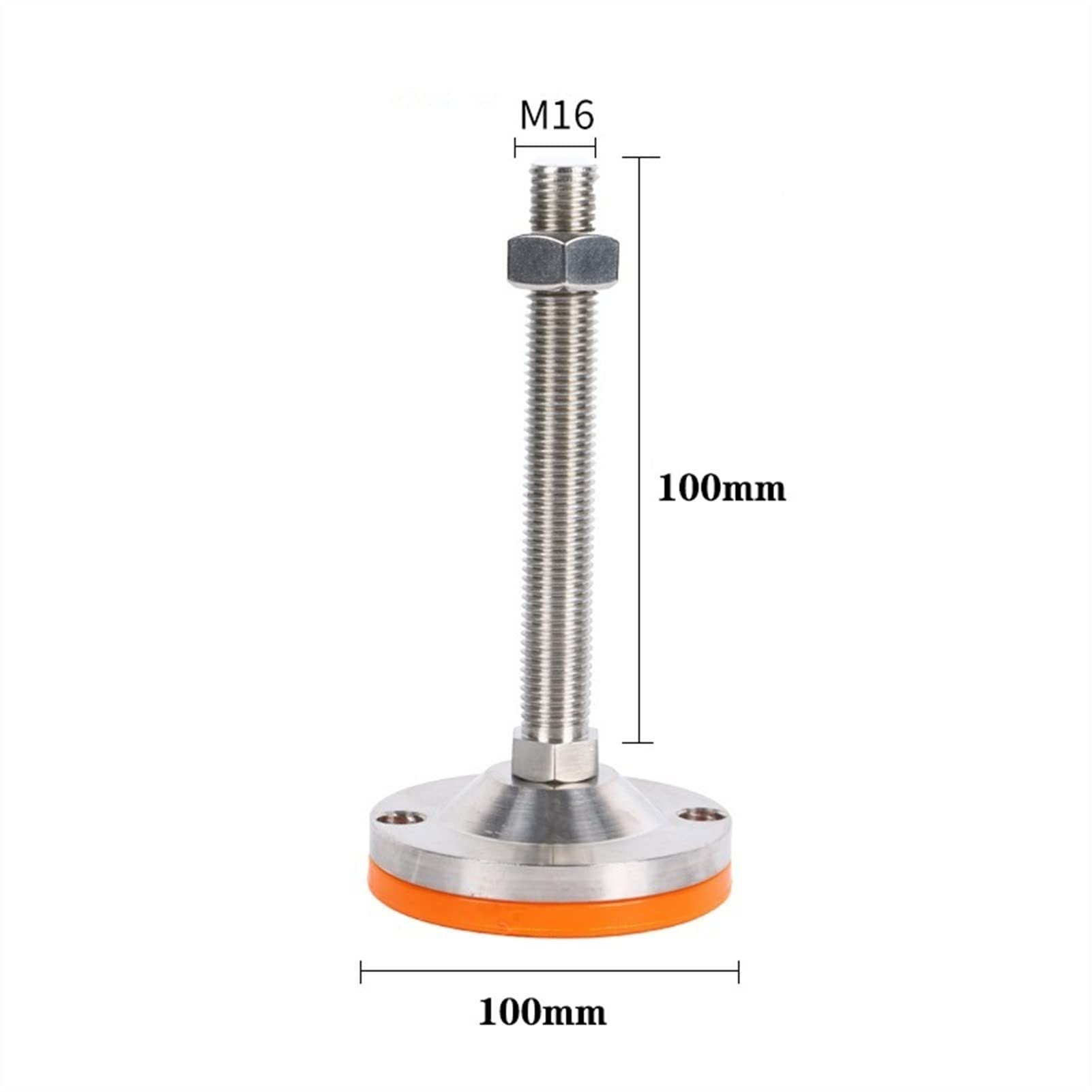 Piedini di livellamento regolabili, 4 pezzi, in acciaio inox 304, per mobili e attrezzature, design durevole e versatile