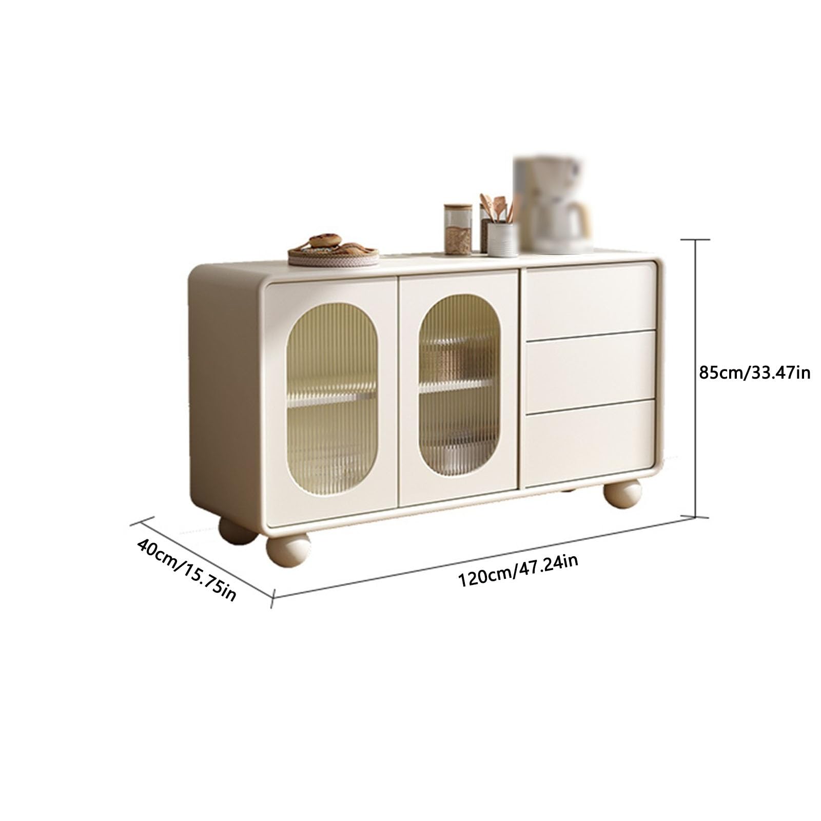 Armadio cucina Mobile contenitore, mobile buffet, credenza autoportante stoccaggio