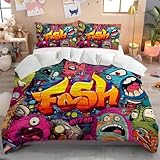 Entretien Facile – Anti-Froissure & Durable: Ce linge de lit est lavable en machine, conserve ses couleurs lavage après lavage. Grâce à sa matière anti-froissage, la housse de couette reste lisse sans repassage, vous faisant gagner du temps au quotidien. Résistante, durable et conçue pour une utilisation longue durée, cette parure est idéale pour toute la famille, les couples, les chambres d’amis ou les locations.