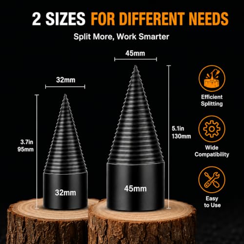 DSHTP 6-Piece Wood Splitter Drill Bit Set