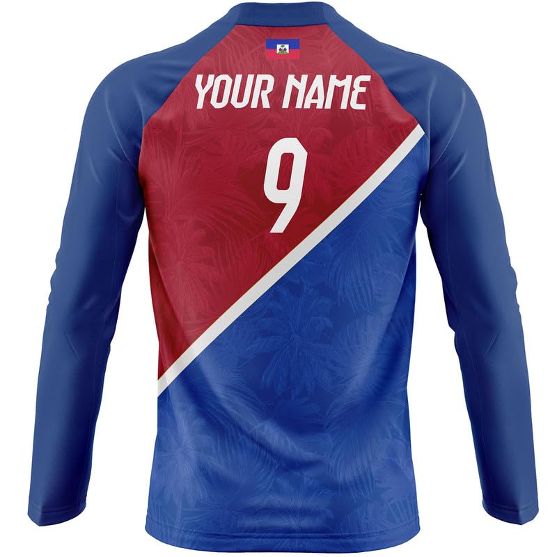 Maillot Haïti Football HT-64 à manches longues pour supporter