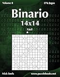 Binario 14x14 - Fácil - Volume 8 - 276 Jogos (Portuguese Edition)