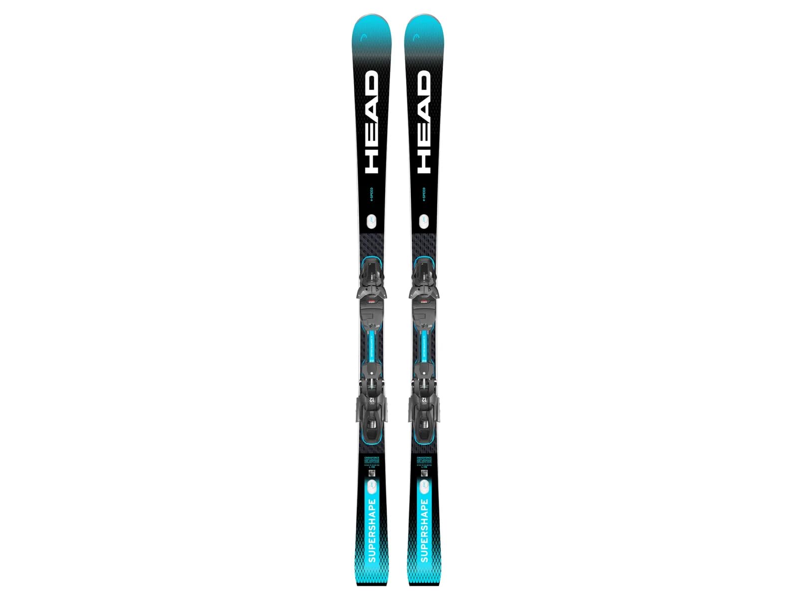 Head Sci con ATTACCHI 313324 SUPERSHAPE E-Speed + PRD 12 GW BK/BL